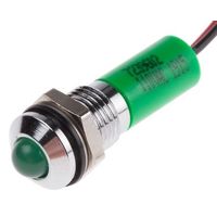 アールエスコンポーネンツ RS PRO 表示灯， 110V ac， 緑， 実装ホールサイズ:8mm 723-9602 1個（直送品）