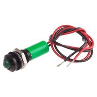 アールエスコンポーネンツ RS PRO 表示灯， 110V ac， 緑， 実装ホールサイズ:8mm 723-9671 1個（直送品）