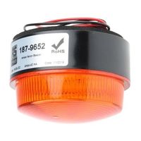 アールエスコンポーネンツ Xenon LP 18ー30vDc 1W Amber 187-9652 1個（直送品）