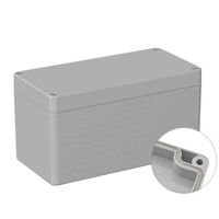 アールエスコンポーネンツ RS PRO 汎用ボックス， ABS樹脂， 高さ:85 mm， 奥行き:160 mm 201-0187 1個（直送品）