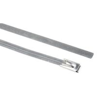 RS PRO 結束バンド， 360mm x 4.6 mm， スチール， ステンレス鋼 123-5037 1袋(100個)（直送品）