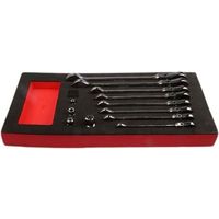 アールエスコンポーネンツ RS PRO ラチェットコンビネーションスパナ 8→ 19 mm CーGear 125-3051 1セット（直送品）