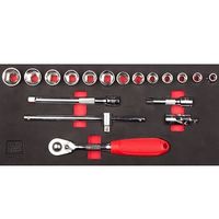 アールエスコンポーネンツ RS PRO ソケットセット3/8インチ 18ピース 125-3053 1セット（直送品）