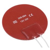アールエスコンポーネンツ シリコンゴムヒーター RS PRO， 2 W， 12 V dc 245-584 1個（直送品）