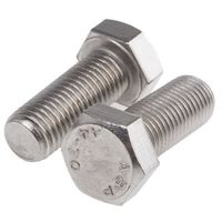 アールエスコンポーネンツ 六角ボルト RS PRO M16 x 40mm ステンレス 263-2277 1袋(10個)（直送品）