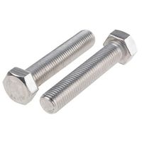 アールエスコンポーネンツ 六角ボルト RS PRO M16 x 80mm ステンレス 263-2312 1袋(10個)（直送品）