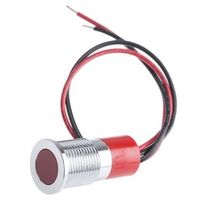 アールエスコンポーネンツ RS PRO 表示灯， 24V dc， 赤， 実装ホールサイズ:14mm 703-8945 1個（直送品）