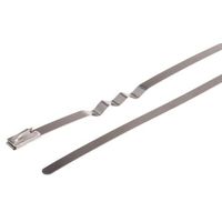 RS PRO 結束バンド， 840mm x 4.6 mm， メタリック， 316 ステンレス鋼 743-6175 1袋(100個)（直送品）