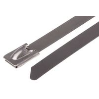 RS PRO 結束バンド， 840mm x 7.9 mm， メタリック， 316 ステンレス鋼 743-6178 1袋(100個)（直送品）