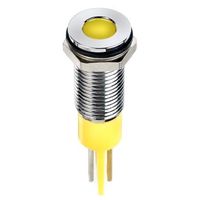 アールエスコンポーネンツ RS PRO 表示灯， 24V dc， 黄， 実装ホールサイズ:8mm 913-8719 1個（直送品）