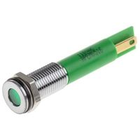 アールエスコンポーネンツ RS PRO 表示灯， 110V ac， 緑， 実装ホールサイズ:8mm 913-8725 1個（直送品）
