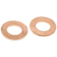 アールエスコンポーネンツ RS PRO 平ワッシャ M5， 外径 10mm， 内径 5.3mm， 銅 293-189 1袋(250個)（直送品）