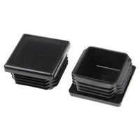 アールエスコンポーネンツ RS PRO 角形チューブプラグ 黒 629-0158 1袋(100個)（直送品）