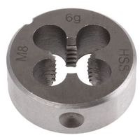 RS PRO ねじ切りダイ M8 x 1.25mm ピッチ ， 25mm 外径 9mm 厚さ 668-0731 1個（直送品）