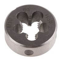 RS PRO ねじ切りダイ M10 x 1.5mm ピッチ ， 25mm 外径 9mm 厚さ 668-0734 1個（直送品）