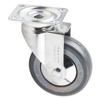 アールエスコンポーネンツ キャスター RS PRO タイヤ材 ゴム， 取付けプレートサイズ 65 x 50mm 712-4866 1個（直送品）