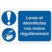 アールエスコンポーネンツ Lavez et desinfectez vos mains reguliere 201-3310 1個（直送品）