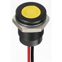 アールエスコンポーネンツ RS PRO 表示灯， 24V dc， 黄， 実装ホールサイズ:14mm 130-2299 1個（直送品）