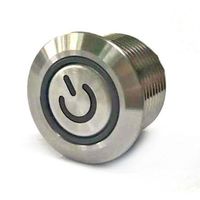 アールエスコンポーネンツ RS PRO 押しボタンスイッチ， モーメンタリ， パネルマウント， 単極単投(SPST) 175-9454 1個（直送品）