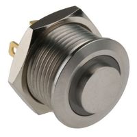 アールエスコンポーネンツ RS PRO 押しボタンスイッチ， モーメンタリ， パネルマウント， 単極単投(SPST) 175-9468 1個（直送品）