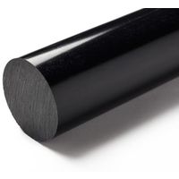 アールエスコンポーネンツ RS PRO， ナイロンロッド， Nylon， 500mm 黒， 130mm径 438-6421 1セット(1個)（直送品）