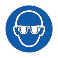 アールエスコンポーネンツ 必須標識 RS PRO なし なし語 ビニール 青/白 150 x 150mm 763-1682 1個（直送品）