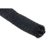 アールエスコンポーネンツ RS PRO ケーブルシールド 7mm 黒 PET 668-1264 1袋(3m)（直送品）