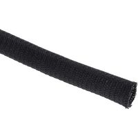 アールエスコンポーネンツ RS PRO ケーブルシールド 10mm 黒 PET 668-1273 1袋(3m)（直送品）