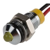 アールエスコンポーネンツ RS PRO 表示灯， 2V dc， 黄， 実装ホールサイズ:6mm 722-7684 1個（直送品）