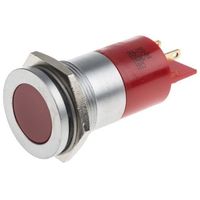 アールエスコンポーネンツ RS PRO 表示灯， 赤， 実装ホールサイズ:22mm 209-715 1個（直送品）