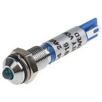 アールエスコンポーネンツ RS PRO 表示灯， 24V dc， 青， 実装ホールサイズ:6mm 209-844 1個（直送品）