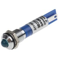 アールエスコンポーネンツ RS PRO 表示灯， 24V dc， 青， 実装ホールサイズ:8mm 209-939 1個（直送品）