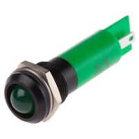 アールエスコンポーネンツ RS PRO 表示灯， 緑， 実装ホールサイズ:12mm 208-740 1個（直送品）