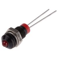 アールエスコンポーネンツ RS PRO 表示灯， 2V dc， 赤， 実装ホールサイズ:6mm 208-813 1個（直送品）