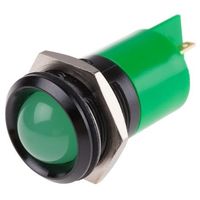 アールエスコンポーネンツ RS PRO 表示灯， 緑， 実装ホールサイズ:22mm 208-879 1個（直送品）