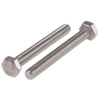 アールエスコンポーネンツ 六角ボルト RS PRO M6 x 50mm ステンレス 520-172 1袋(100個)（直送品）