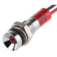 アールエスコンポーネンツ RS PRO 表示灯， 24V dc， 赤， 実装ホールサイズ:6mm 722-7763 1個（直送品）