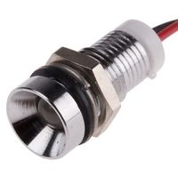 アールエスコンポーネンツ RS PRO 表示灯， 2V dc， 白， 実装ホールサイズ:8mm 723-9328 1個（直送品）