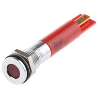 アールエスコンポーネンツ RS PRO 表示灯， 220V ac， 赤， 実装ホールサイズ:8mm 700-1693 1個（直送品）