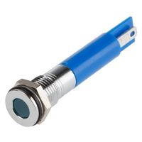 アールエスコンポーネンツ RS PRO 表示灯， 220V ac， 青， 実装ホールサイズ:8mm 700-1700 1個（直送品）