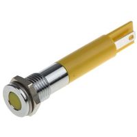 アールエスコンポーネンツ RS PRO 表示灯， 220V ac， 黄， 実装ホールサイズ:8mm 700-1707 1個（直送品）