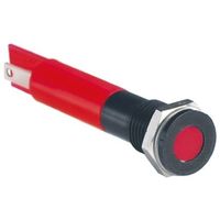 アールエスコンポーネンツ RS PRO 表示灯， 2V dc， 赤， 実装ホールサイズ:8mm 700-1710 1個（直送品）