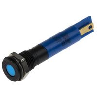 アールエスコンポーネンツ RS PRO 表示灯， 24V dc， 青， 実装ホールサイズ:8mm 700-1763 1個（直送品）