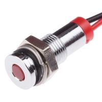 アールエスコンポーネンツ RS PRO 表示灯， 2V dc， 赤， 実装ホールサイズ:6mm 700-1791 1個（直送品）