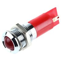 アールエスコンポーネンツ RS PRO 表示灯， 赤， 実装ホールサイズ:14mm 205-870 1個（直送品）