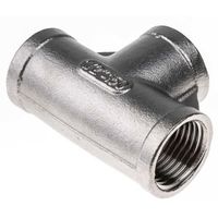 アールエスコンポーネンツ ステンレススチール製ねじ込み型継手 RS PRO チーズ 丸型 2.17インチ 499-2981 1個（直送品）