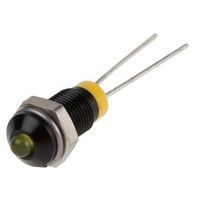 アールエスコンポーネンツ RS PRO 表示灯， 2V dc， 黄， 実装ホールサイズ:6mm 211-796 1個（直送品）