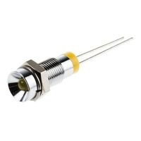 アールエスコンポーネンツ RS PRO 表示灯， 2V dc， 黄， 実装ホールサイズ:6mm 211-825 1個（直送品）