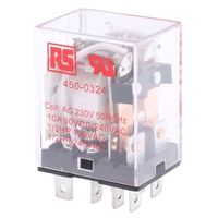 アールエスコンポーネンツ RS PRO リレー 230V ac， 2c接点 プラグイン タイプ 450-0324 1個（直送品）