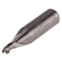 エンドミル RS PRO 全長26 mm， HSCo カット長さ4mm カッター径2.5mm 523-0464 1個（直送品）